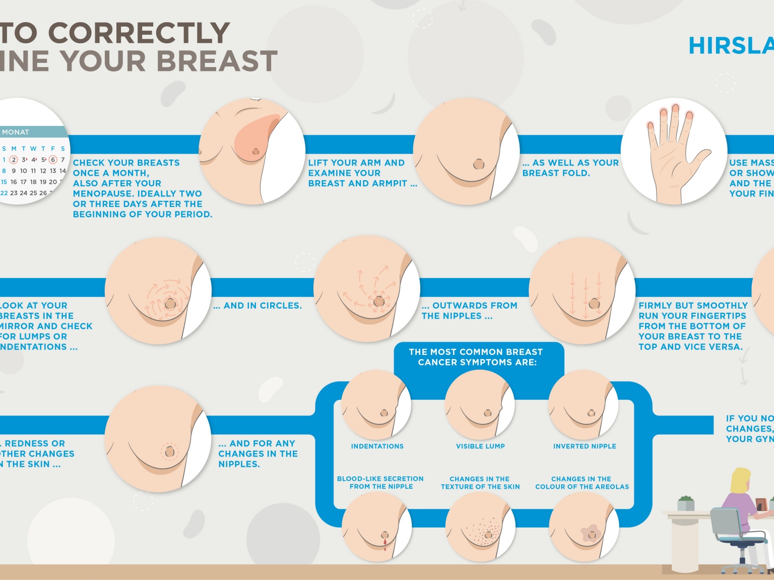 How to correctly examine your breast